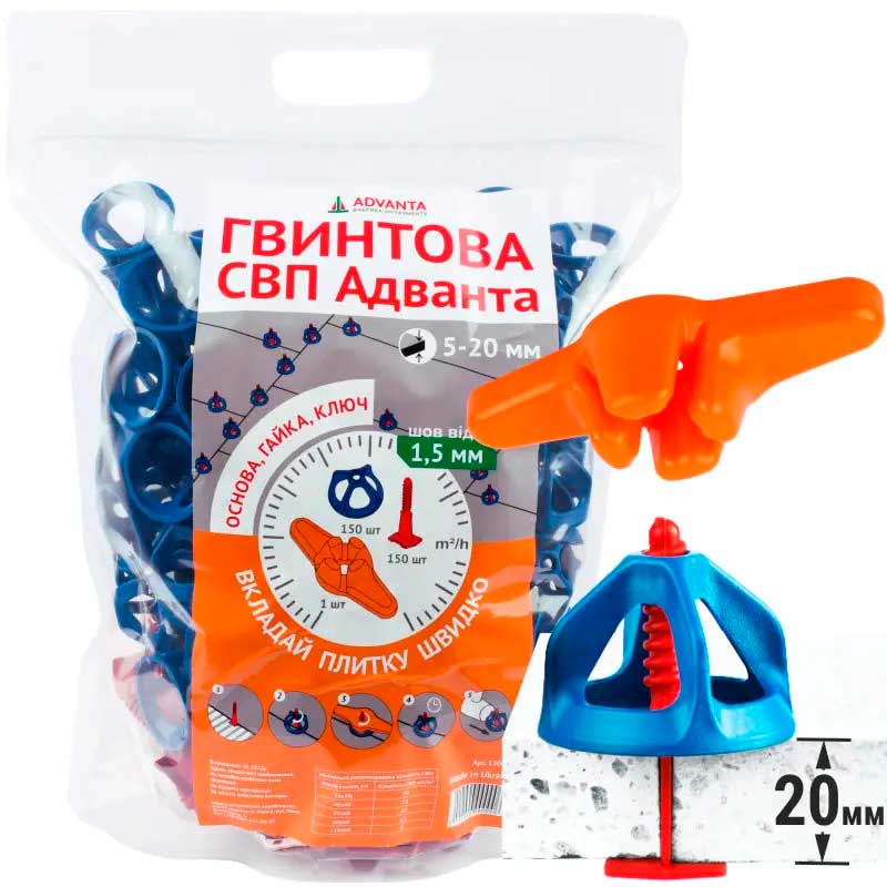 Screw Cap & Clip Tile Levelling System Starter Kit (301 Pcs)