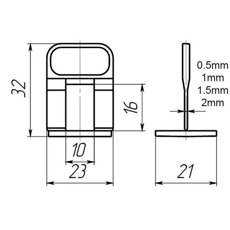 Tile Leveling System Kit (1401 Pcs)