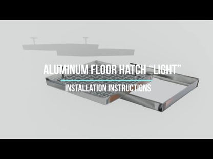 Aluminum floor hatch "Light"